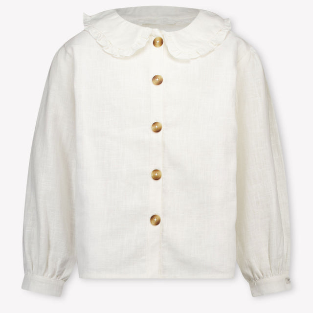 Donsje Amsterdam Liège Kids Girls Blouse In OffWhite