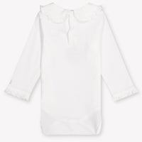 Donsje Amsterdam Dovie Baby Girls Romper In OffWhite