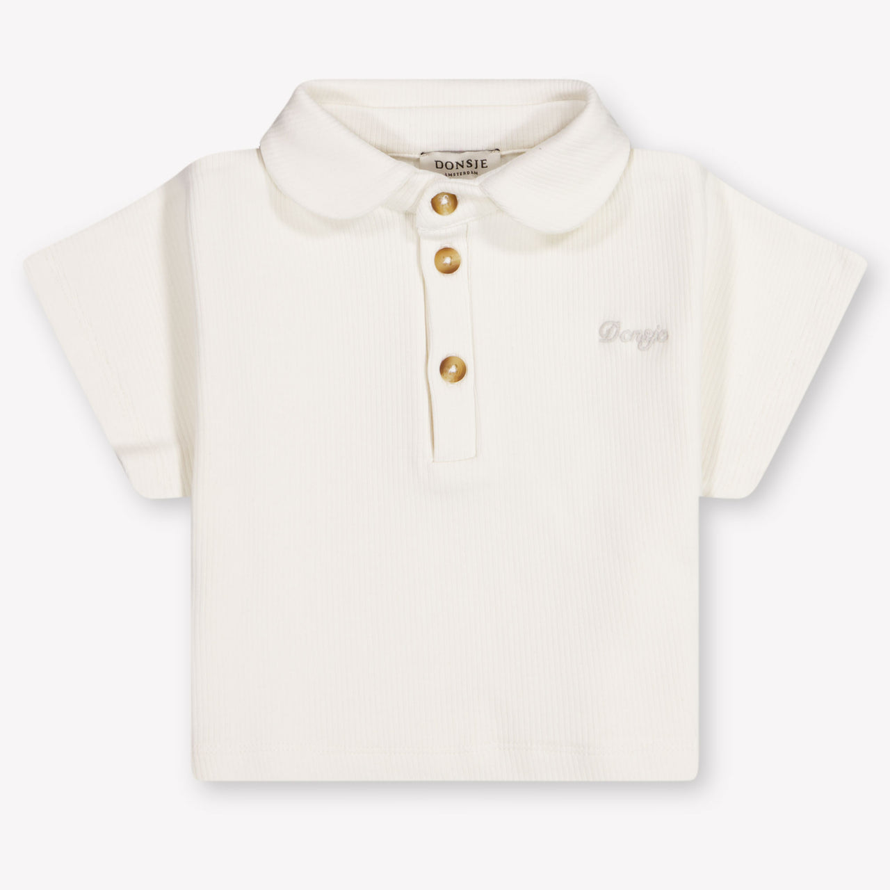 Donsje Amsterdam Ivelle Baby Meisjes Polo In Off White