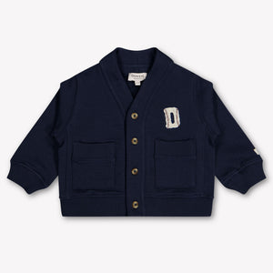 Donsje Amsterdam Maukie Baby Unisex Vest In Navy