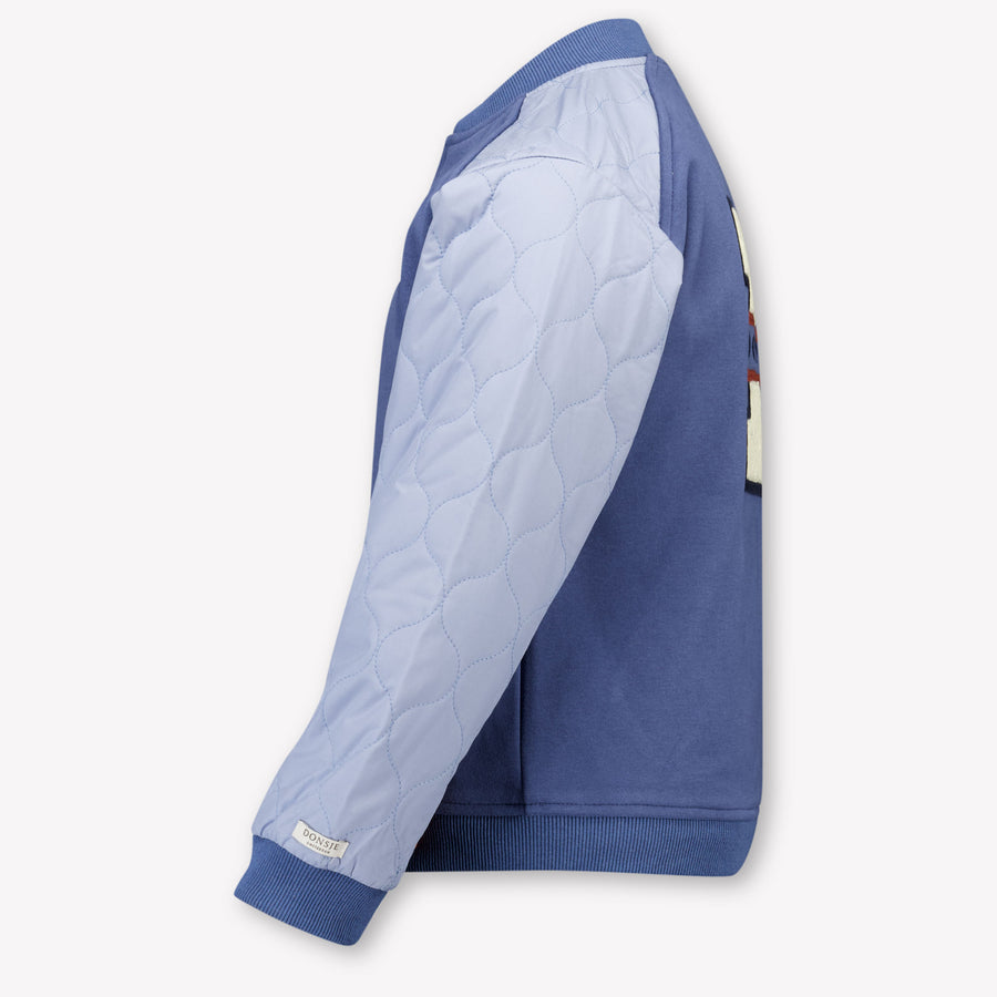 Donsje Amsterdam Noal Kinder Jongens Vest In Donker Blauw
