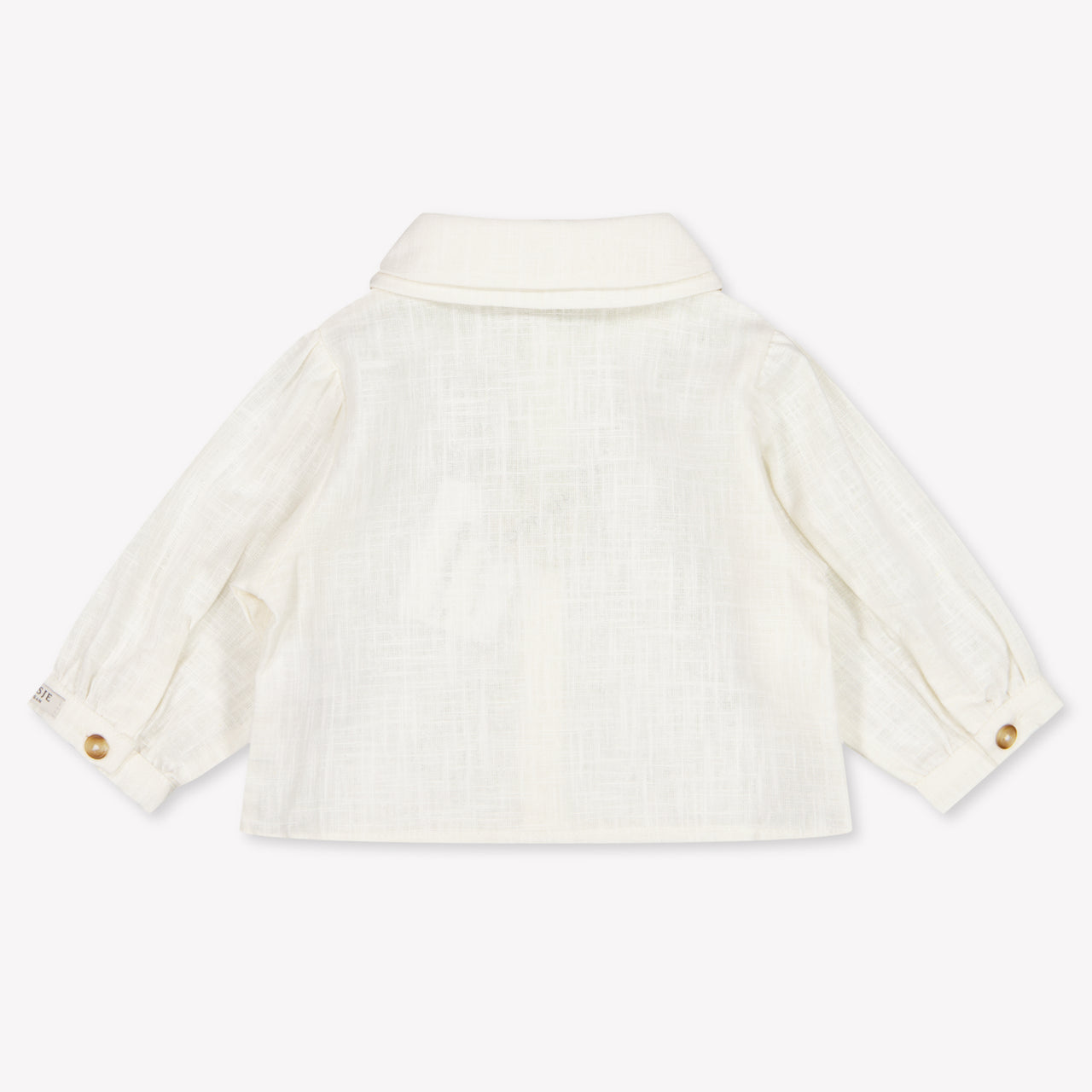 Donsje Amsterdam Anuche Baby Girls Blouse In OffWhite