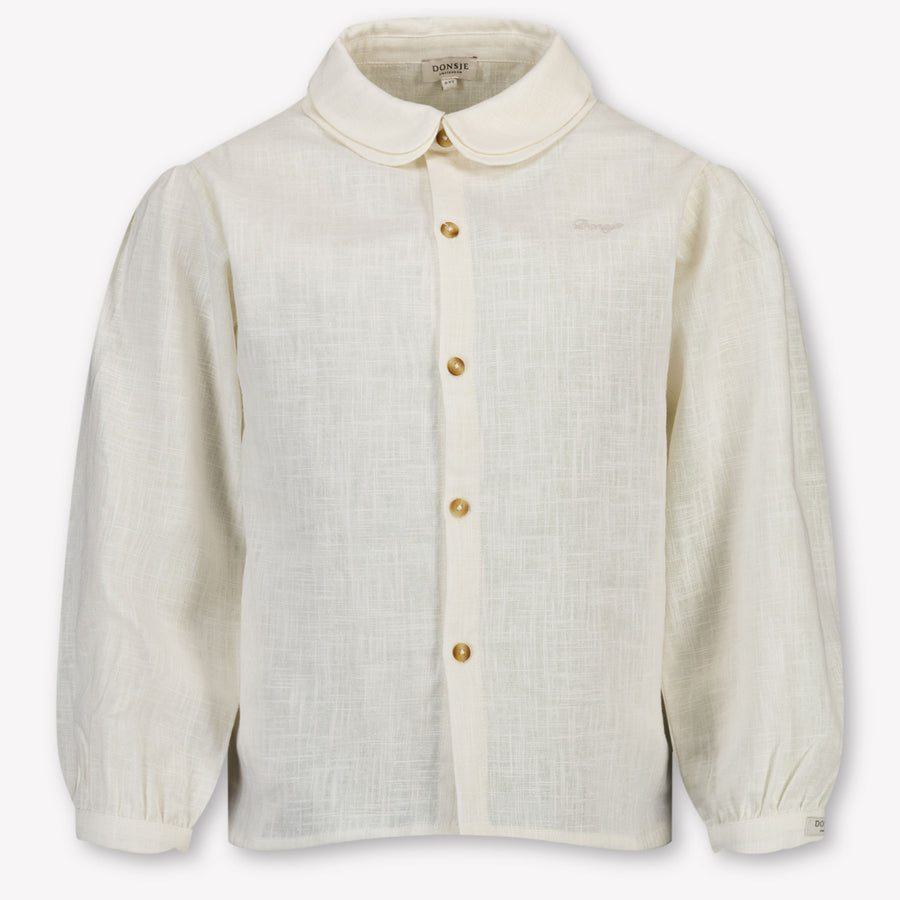 Donsje Amsterdam Anoeche Kinder Meisjes Blouse In Off White