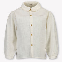 Donsje Amsterdam Anuche Kids Girls Blouse In OffWhite