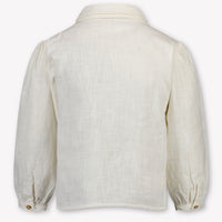 Donsje Amsterdam Anuche Kids Girls Blouse In OffWhite
