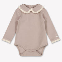 Donsje Amsterdam Diet Baby Girls Romper In Gray