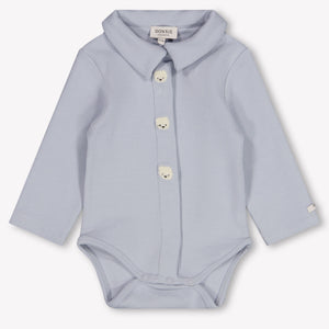 Donsje Amsterdam Finnian Baby Boys Romper In Light Blue