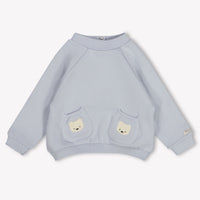 Donsje Amsterdam Peeves Baby Boys Sweater In Light Blue