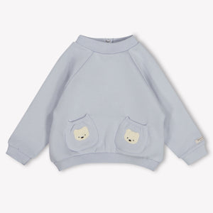 Donsje Amsterdam Peeves Baby Boys Sweater In Light Blue