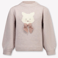 Donsje Amsterdam Denna Kids Girls Sweater In Light Pink