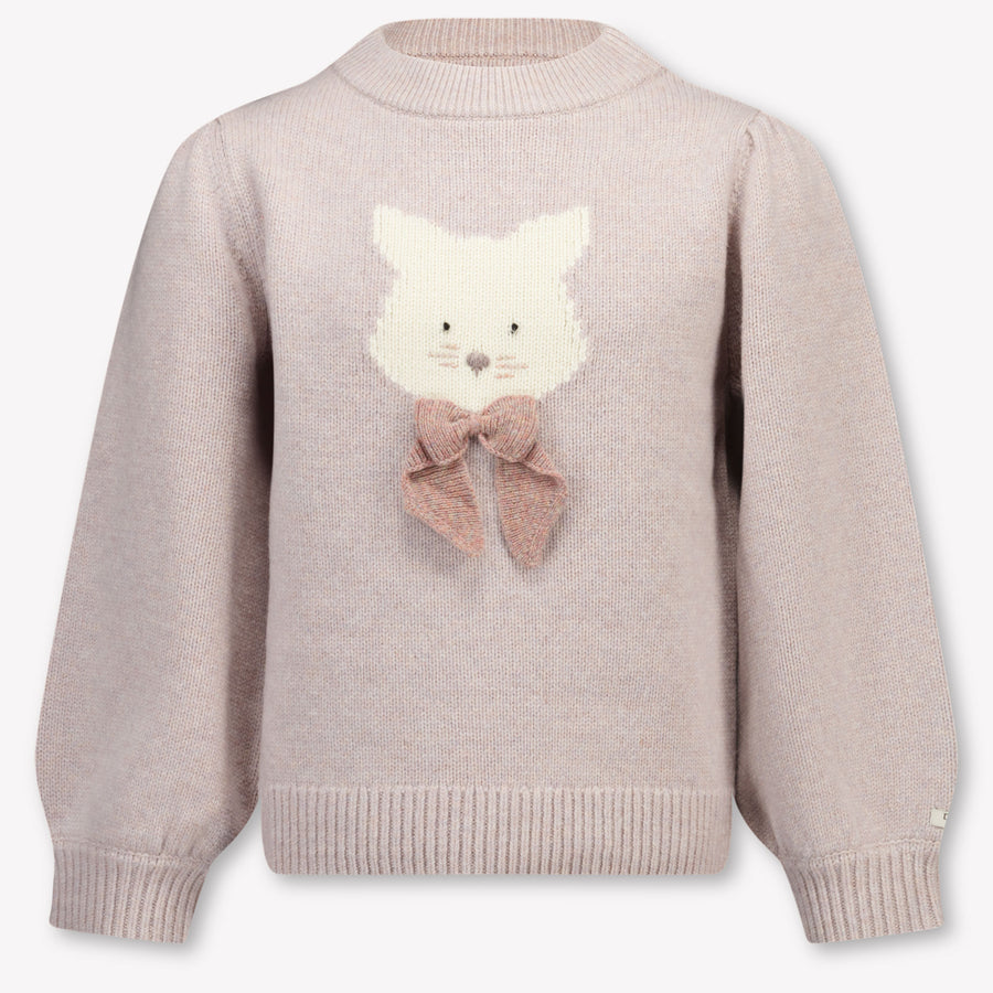 Donsje Amsterdam Denna Kids Girls Sweater In Light Pink