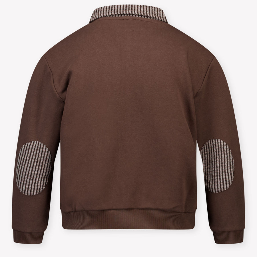 Donsje Amsterdam Kids Boys Sweater In Brown
