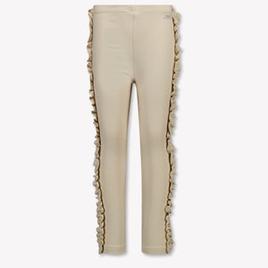 Donsje Amsterdam Kids Girls Leggings In Light Beige