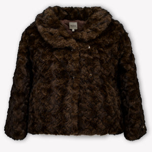 Donsje Amsterdam Kids Girls Jackets In Brown