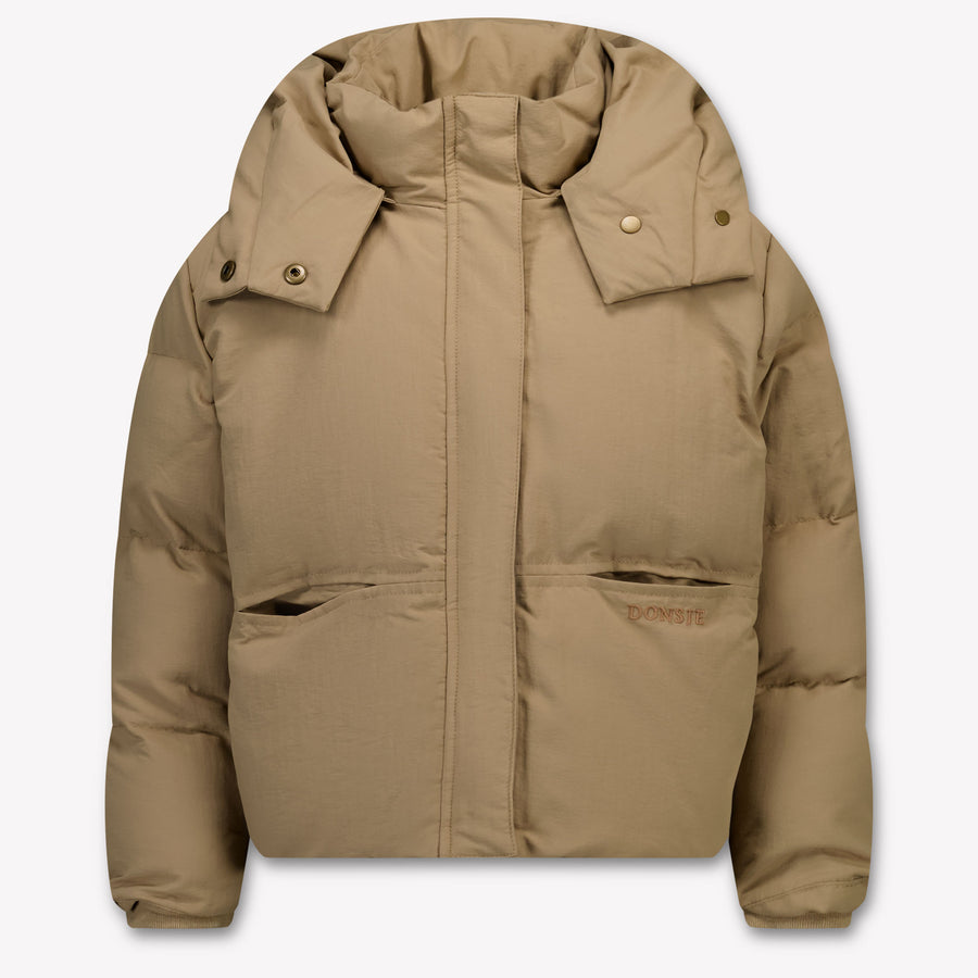 Donsje Amsterdam Boys Winter Jacket in Taupe