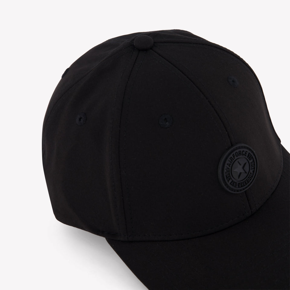 Airforce Kids Boys Cap In Black