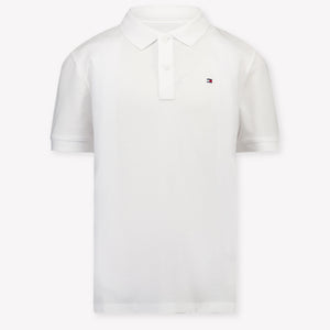 Tommy Hilfiger Kids Boys Polo In White