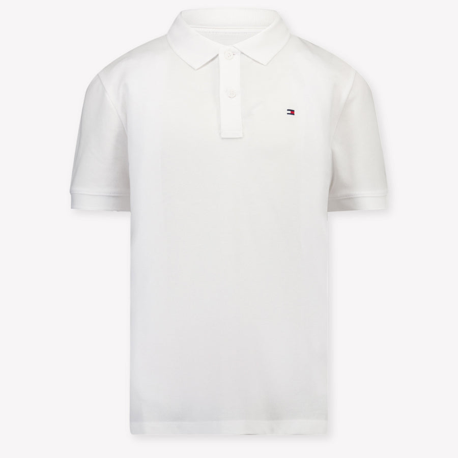 Tommy Hilfiger Kids Boys Polo In White