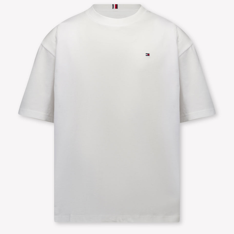 Tommy Hilfiger Kinder Jongens T-Shirt In Wit