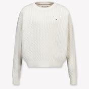 Tommy Hilfiger Kids Girls Sweater in OffWhite