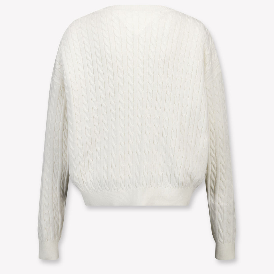 Tommy Hilfiger Kids Girls Sweater in OffWhite