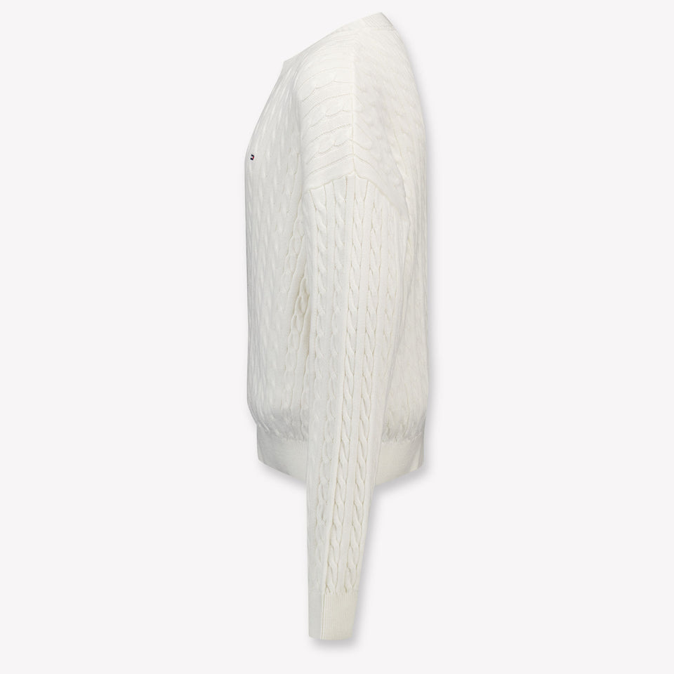 Tommy Hilfiger Kids Girls Sweater in OffWhite