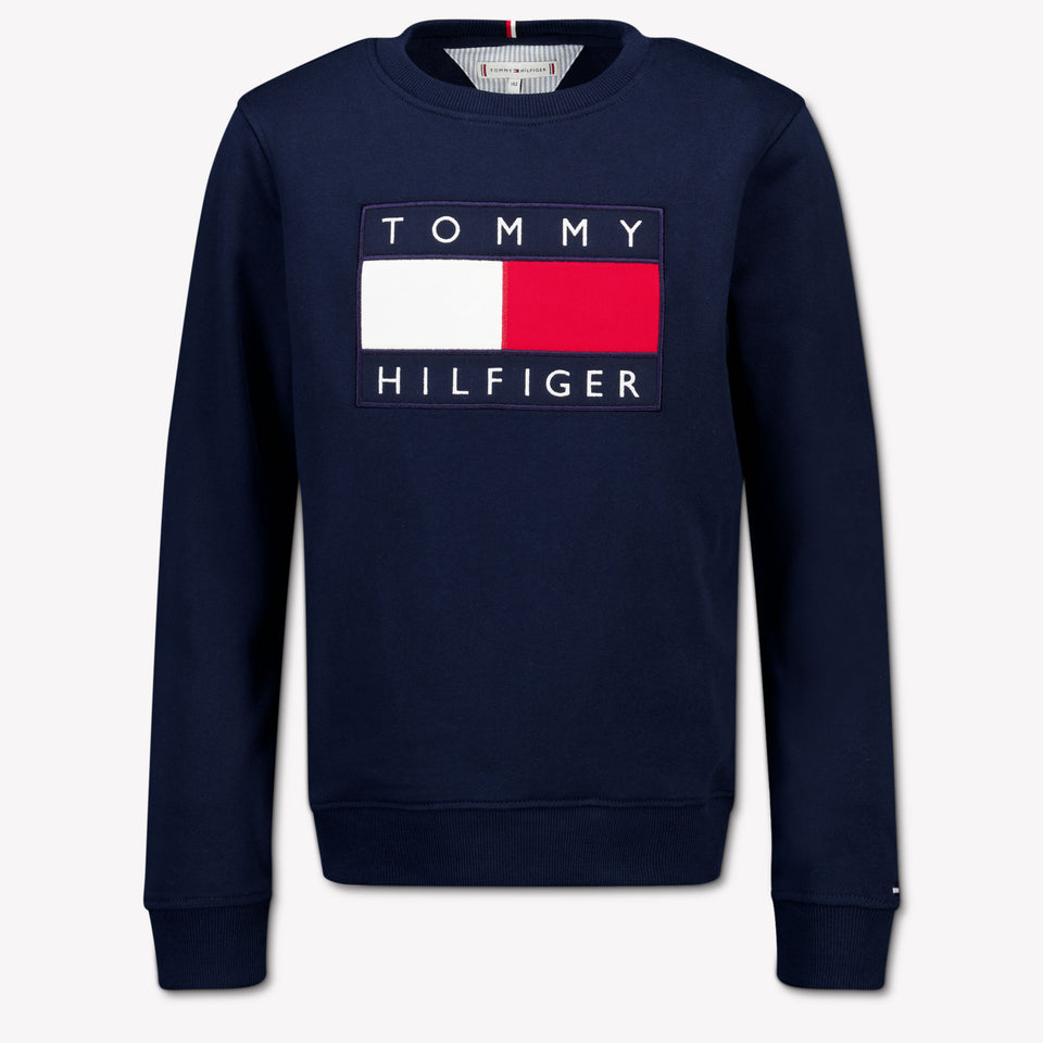 Tommy Hilfiger Kids Unisex Sweater in Navy