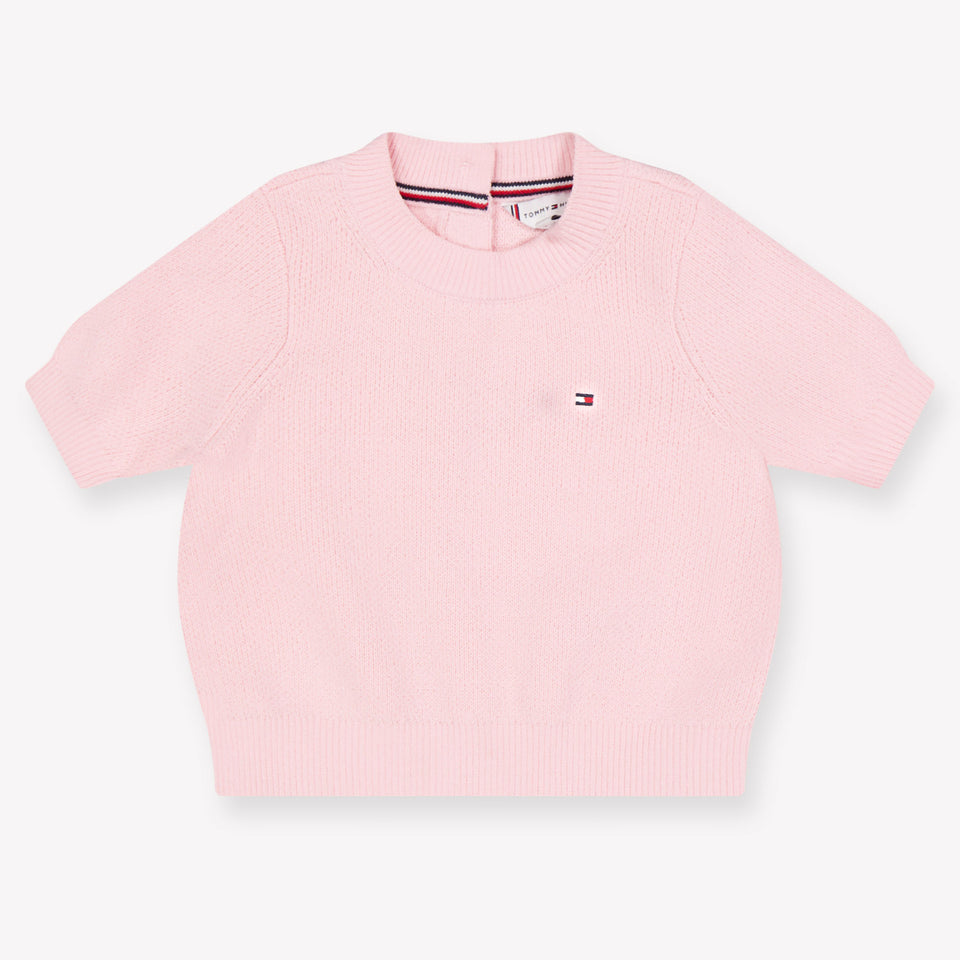 Tommy Hilfiger Baby Meisjes Trui In Licht Roze