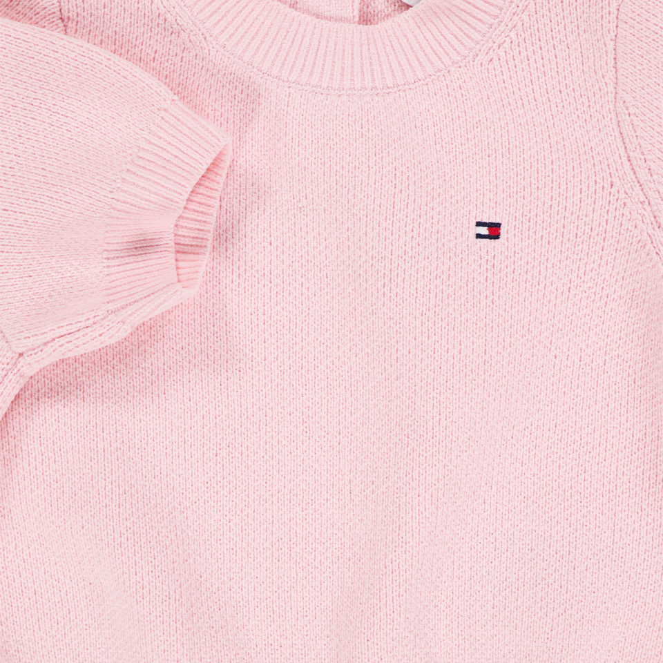 Tommy Hilfiger Baby Meisjes Trui In Licht Roze