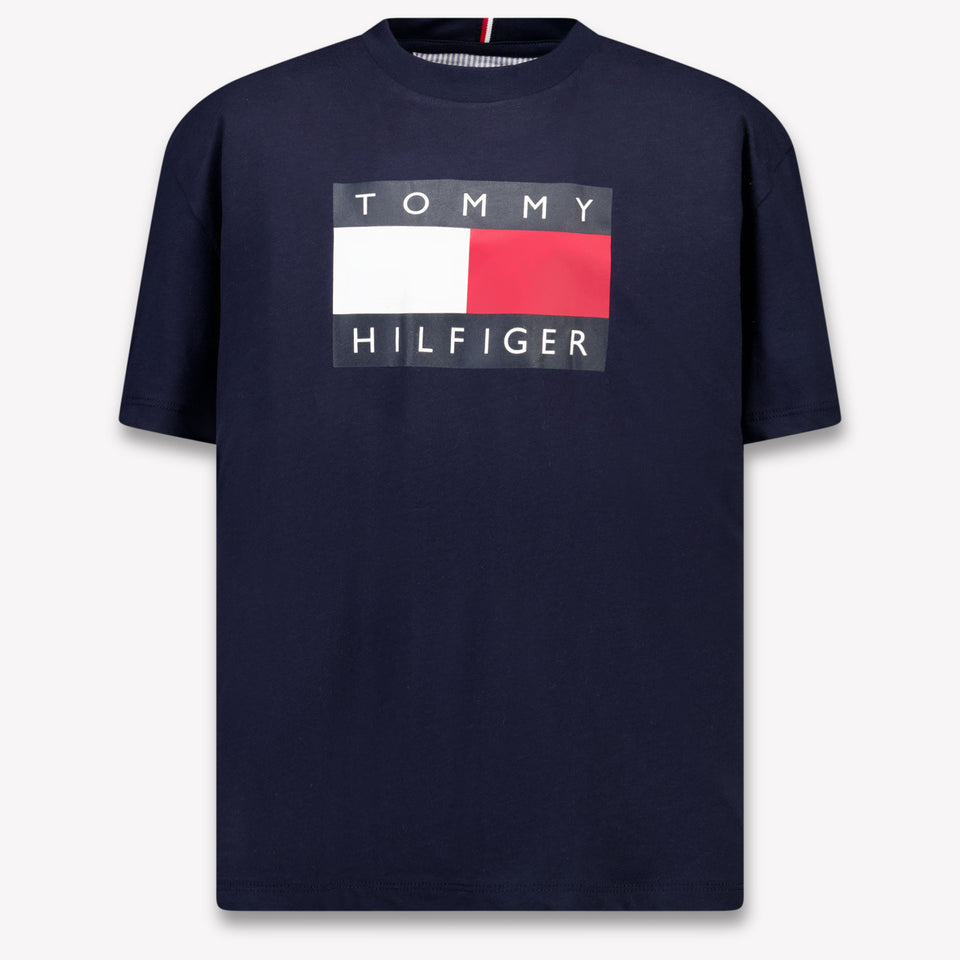 Tommy Hilfiger Kinder Jongens T-Shirt In Navy