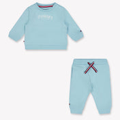 Tommy Hilfiger Baby Unisex Jogging suit in Turquoise