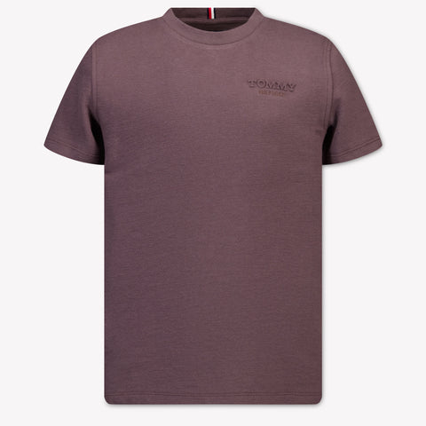 Tommy Hilfiger Kids Boys T-shirt in Brown