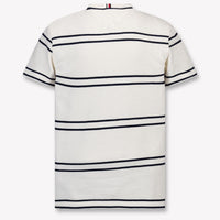 Tommy Hilfiger Kinder Jongens T-Shirt In Off White