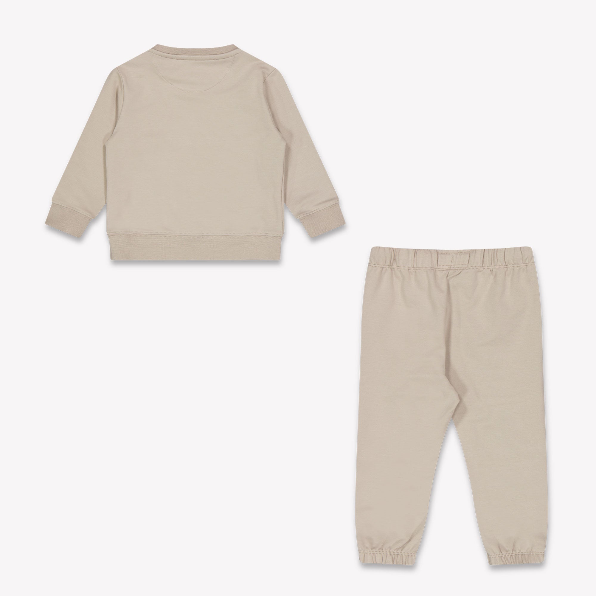 Calvin Klein Baby Unisex Joggingpak In Licht Beige