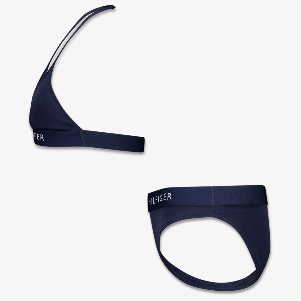 Tommy Hilfiger Kinder Meisjes Zwemkleding In Navy