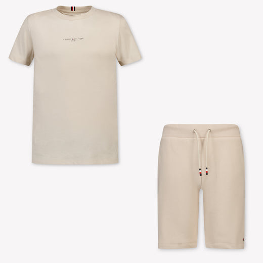 Tommy Hilfiger Kids Boys T-Shirt In Beige