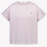 Tommy Hilfiger Kids Girls T-Shirt In Light Pink