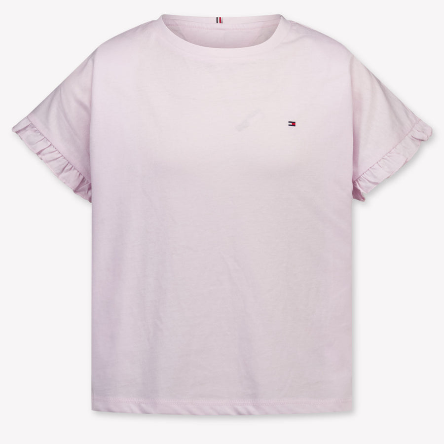 Tommy Hilfiger Kids Girls T-Shirt In Light Pink