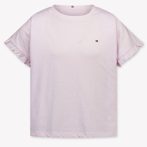 Tommy Hilfiger Kids Girls T-Shirt In Light Pink