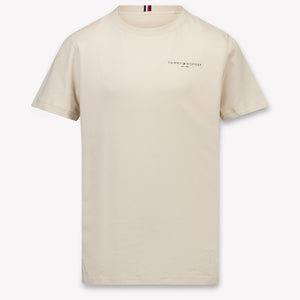 Tommy Hilfiger Kids Unisex T-Shirt In Beige