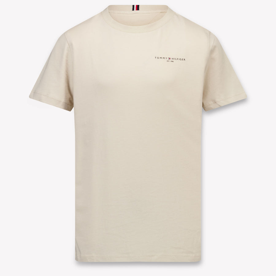 Tommy Hilfiger Kids Unisex T-Shirt In Beige