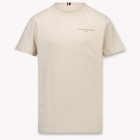 Tommy Hilfiger Kinder Unisex T-Shirt In Beige