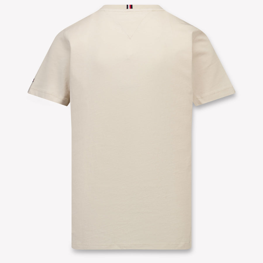 Tommy Hilfiger Kids Unisex T-Shirt In Beige