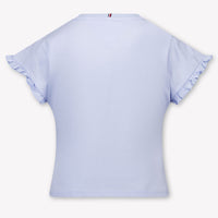 Tommy Hilfiger Kids Girls T-Shirt In Light Blue