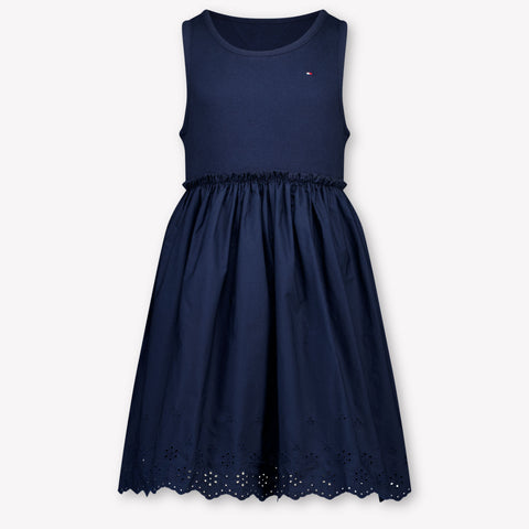 Tommy Hilfiger Kids Girls Dress In Navy
