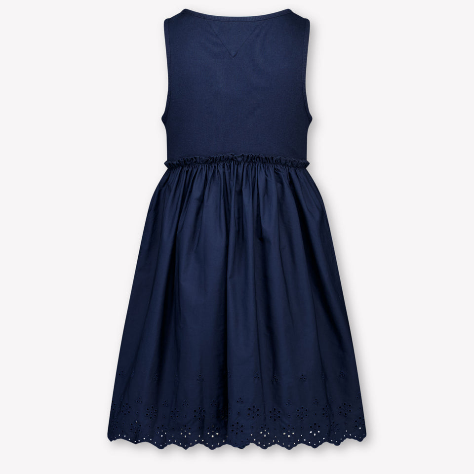 Tommy Hilfiger Kinder Meisjes Jurk In Navy