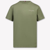 Tommy Hilfiger Kids Unisex T-Shirt In Green