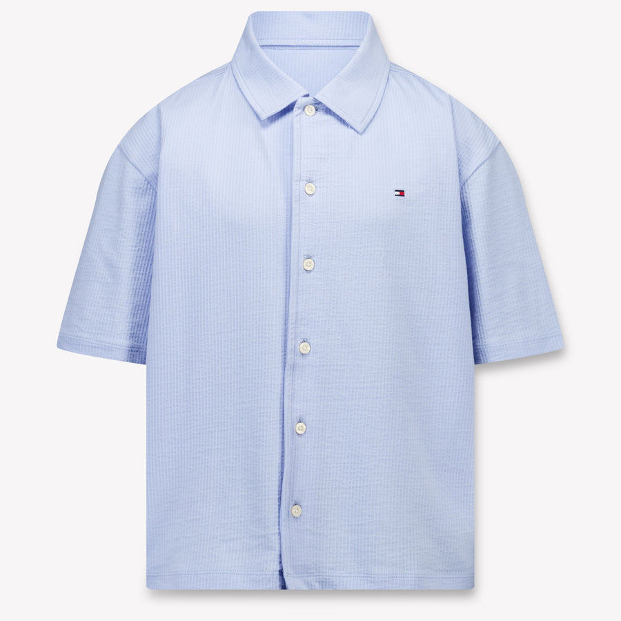 Tommy Hilfiger Kids Boys Polo In Light Blue