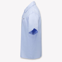 Tommy Hilfiger Kids Boys Polo In Light Blue