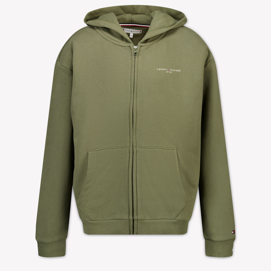 Tommy Hilfiger Kids Unisex Sweater In Green